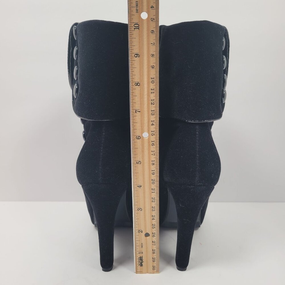 Crape Myrtle Women's Victorian Black Button Boots US Size 6.5 EU 37 Like New - Picture 7 of 11